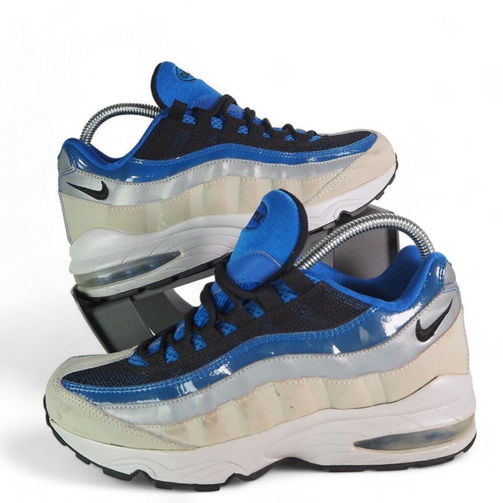 Nike 2009 Air Max '95 Casual Sneakers Grey / Blue 307565-401 Youth 6.5 Women's 8
